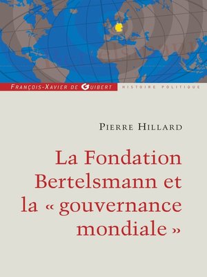 cover image of La fondation Bertelsmann et la gouvernance mondiale